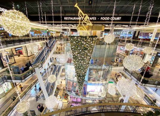 Vanocni vyzdoba v PALLADIU v Praze